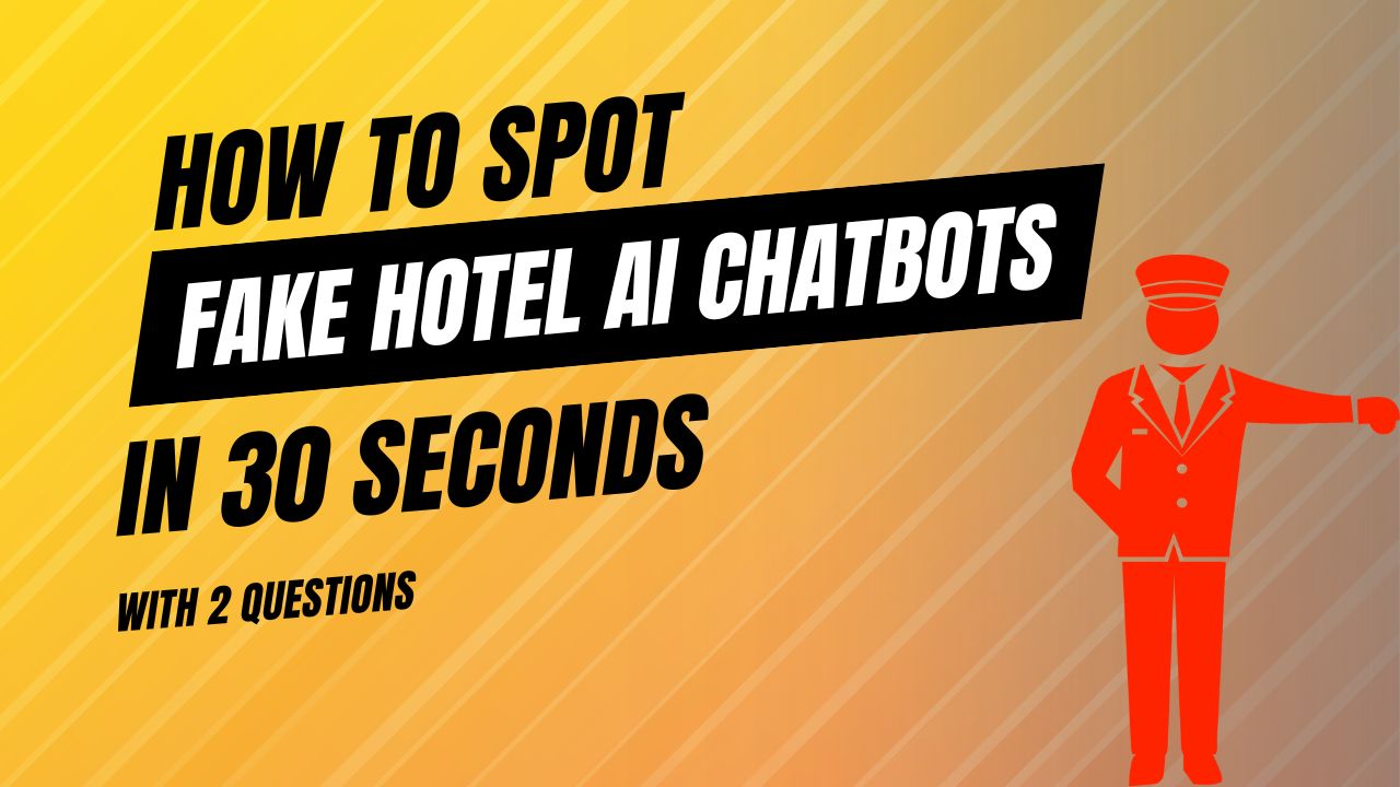How to spot fake hotel ai chatbot Thumbnail